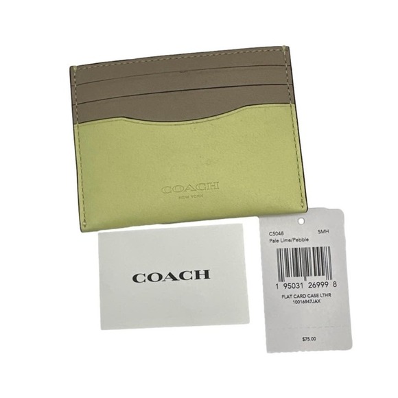 NWT COACH Flat Card Case - Picture 1 of 5